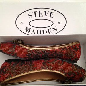 RARE Steve Madden Proud Red Flats Size 6